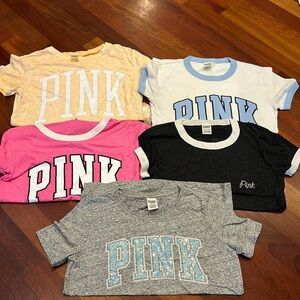 5 PACK OF PINK SHIRTS